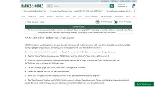 NOOK Color/Tablet - Linking Your Google Account - Barnes & Noble