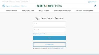 Sign In | B&N Press - Nook Press - Barnes & Noble