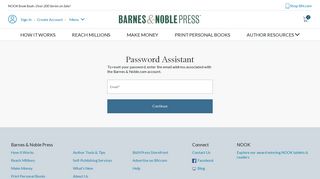 Forgot Password | B&N Press - Nook Press - Barnes & Noble