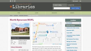 North Syracuse NOPL | Onondaga County Public Libraries