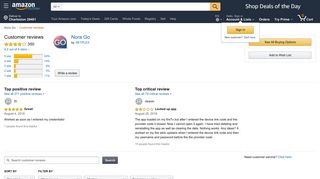 Amazon.com: Customer reviews: Nora Go