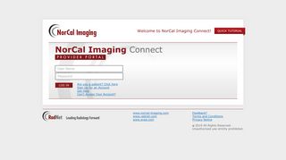 NorCal Connect - Login - My Radiology Portal