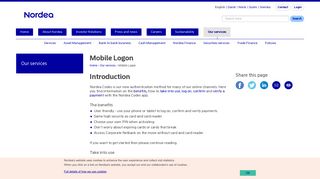 Mobile Logon | nordea.com