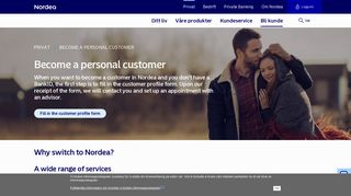 Become a personal customer in Nordea | Nordea.no