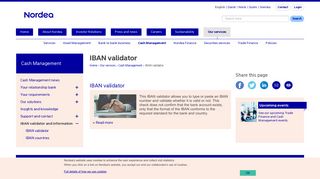 IBAN validator and calculator | nordea.com
