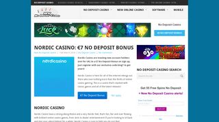 Nordic Casino: €7 No Deposit Bonus - New No Deposit Casino