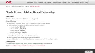 Get Nordic Choice Club Rental Benefits with Avis Car Rental | Avis ...