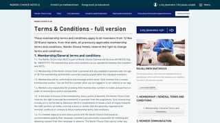 Terms & Conditions Full version - Nordic Choice Hotels