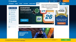 Online Poker at NordicBet, check our poker site for the full range now