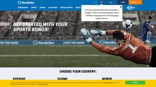 Sportsbook Welcome Bonus - NordicBet