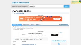nordicb.org at WI. Nordicbits :: Login - Website Informer