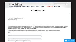 Contact Us - NordicTrack Support