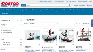 Treadmills | Costco - Costco Wholesale