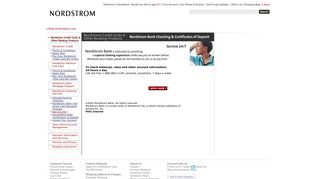 Nordstrom Credit Card and Banking Services - Nordstrom