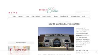 How to Save Money at Nordstrom - Bargain Babe