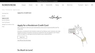 Apply for A Nordstrom Credit Card - Earn Rewards | Nordstrom