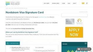Nordstrom Visa Signature - Info & Reviews - Credit Card Insider