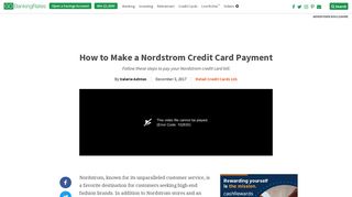 How to Make a Nordstrom Credit Card Payment | GOBankingRates