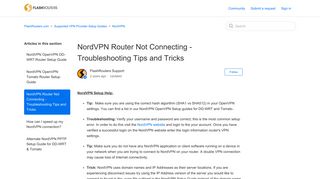 NordVPN Router Not Connecting - Troubleshooting Tips and Tricks ...
