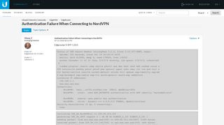 Authentication Failure When Connecting to NordVPN - Ubiquiti ...