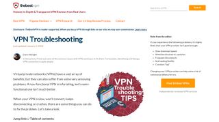 20 Tips for Troubleshooting (& Fixing) Your VPN Connection