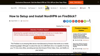 How to Setup and Install NordVPN on FireStick? - VPNRanks.com