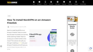 How To Install NordVPN on an Amazon Firestick - TechJunkie