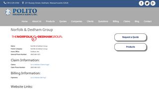 Norfolk & Dedham Group - Polito Insurance Agency