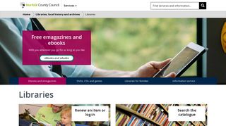 Libraries - Norfolk County Council