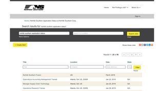 Norfolk Southern Application Status - Norfolk Southern Corp. Jobs