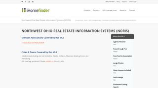 Northwest Ohio Real Estate Information Systems (NORIS) - iHomefinder