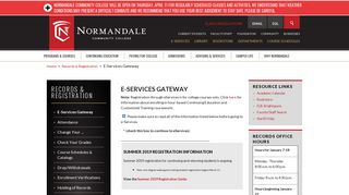E-Services Gateway | Normandale Community College