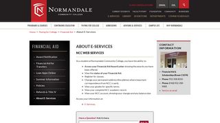 About E-Services | Normandale Community College