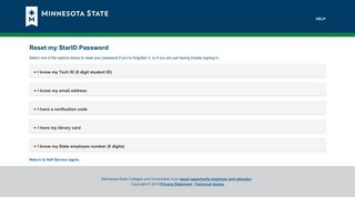 Reset my StarID Password - Minnesota State Colleges and Universities