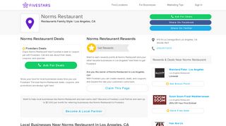 Norms Restaurant | Los Angeles, CA | Restaurant | Fivestars Rewards ...
