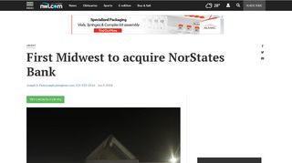 First Midwest to acquire NorStates Bank | Northwest Indiana Business ...