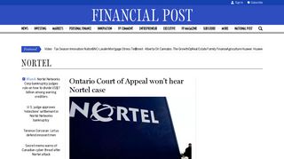 Nortel News, Articles & Images | Financial Post