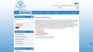 Personal Banking | North Alabama Bank