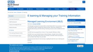 E Learning - North Bristol NHS Trust
