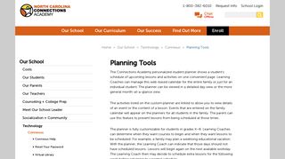 Online Student Planning Tools | North Carolina Connections Academy