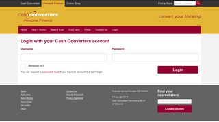 Login - Cash Converters Loans