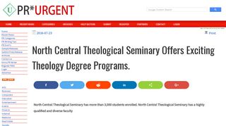 North Central Theological Seminary Offers Exciting Theology Degree ...