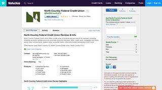 North Country Federal Credit Union Reviews - WalletHub