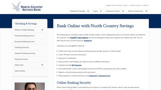 Easy Online & Mobile Banking | North Country Savings Bank