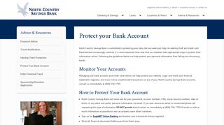 Online Banking Security | North Country Savings Bank