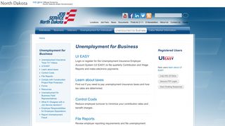 Unemployment for Business | Job Service North Dakota