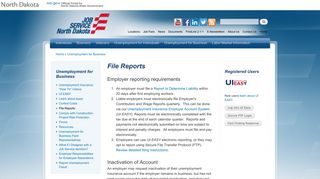 File Reports | Job Service North Dakota