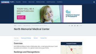 North Memorial Medical Center in Robbinsdale, MN - Rankings ...