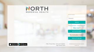 Terms and Conditions - MyChart - Login Page - North Memorial Health