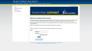 User Login - North Park University